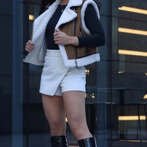 Zara Cream Mini Skirt